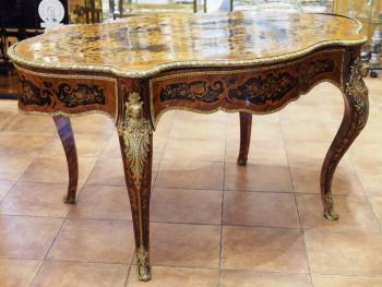 Table - bronze, wood - 1860