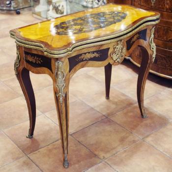 Table - bronze, wood - 1880
